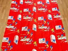 25035162 ウッドペッカー WOODPECKER SPACE MOUSE ウッディ ヴィンテージシーツ USA 150×220㎝
