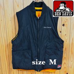 【古着】BENDAVIS(ベンデイビス)リバーシブルベスト M 黒/黄 大人気アイテム