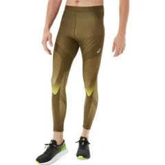 [アシックス] ランニングウエア ENERGY SAVINGロングタイツ 2011C283 メンズ [300(オリーブキャンパス×ハザードグリーン)] [S]