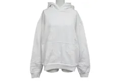 新品未使用 DENIM TEARS デニムティアーズ MONO ALL OVER WREATH パーカー 95B700A0 サイズS 24SS ホワイト 総柄 中古 4b004845