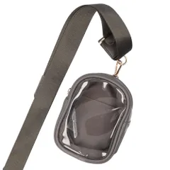 ☆ グレー ☆ ALTROSE ぬいポーチ付ベルトストラップ ショルダーストラップ 長さ調節 スマホ ショルダー ストラップ 太め スマホショルダー スマホストラップ 付け替え ネックストラップ 携帯 スマートフォン ポーチ付き 推し活 ぬいポーチ ぬいぐるみ