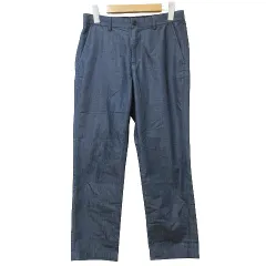 グリーンレーベルリラクシング ユナイテッドアローズ green label relaxing 美品 イージーパンツ テーパード デニムライク M 紺 ネイビー IBO58 X