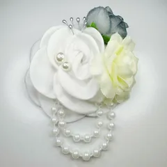 コサージュ 卒園式　卒業式　入園式入学式 結婚式 発表会 ＊フォーマルコサージュ＊パールブローチD20