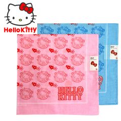 ハローキティ HELLO KITTY ハンカチ 2枚セット サンリオ キャラクター グッズ 日本製 日本限定販売 綿100％ 桜 鯉 和柄 ピンク ブルー キティちゃん カワイイ