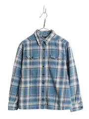 【お得なクーポン配布中!】 パタゴニア フィヨルド フランネル シャツ レディース S 程/ 15年製 Patagonia アウトドア オーガニック コットン 長袖シャツ マルチカラー