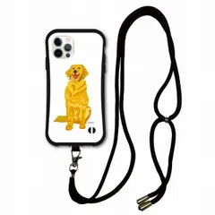 [iPhone11 アイフォン11] スマホショルダー付 アニマル柄 iPhoneSE 第3世代 第2世代 i-coronケース アイフォン 15 Pro Plus Pro Max 14 13 スマホケース カバー 肩掛け 斜め掛け ゴールデンレトリーバー 犬