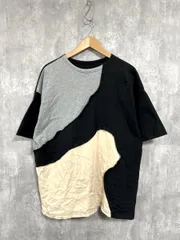 antiqua tree cafe アンティカ ツリーカフェ メンズ 配色 半袖 Tシャツ sizeF/白ｘグレー×ベージュ  ■◆ メンズのサムネイル