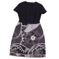 レオナール ワンピース シルク 9号 美品 美品✨LEONARD 花柄ワンピースシルク100% カシュクール38