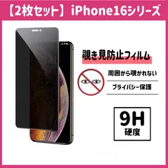【2枚セット】iPhone 保護フィルム 覗き見防止 強化ガラス ガラスフィルム iPhone16 iPhone16plus iPhone16pro iPhone16promax iPhone16e