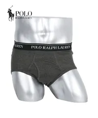 バラ売り ラルフローレン ブリーフ メンズ 1枚 前開き 下着 polo ralph lauren prl s m l xl チャコールグレー【メール便】正規品 新品 男性 518453のサムネイル