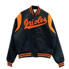 80年代 USA製 STARTER スターター MLB ボルティモア・オリオールズ スタジアムジャケット メジャーリーグ(メンズ L)中古 古着 V1899のサムネイル