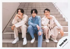 【中古】生写真(ジャニーズ) Snow Man/岩本照・ラウール・宮舘涼太/横型・全身/Snow Man 「ポートレートシリーズ」オリジナルフォト/公式生写真