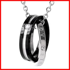 [SEIYA INTERNATIONAL] ネックレス メンズ リングネックレス ペンダント ステンレス アクセサリー