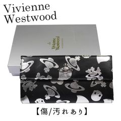 ☆☆訳あり☆Vivienne Westwood  二つ折り長財布 Linea VW PICCOLA PELLETTERIA　LOGO PRINT 2801V73V　138-NERO/ARGENTO【東京発送】