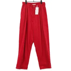 未使用 doublet ダブレット コーデュロイパンツ 24AW29PT283 CORDUROY WIDE PANTS ワイド レッド S タグ付き71012568のサムネイル