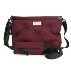 メゾン マルジェラ グラムスラム 2WAY ショルダーバッグ 斜め掛け リュック バックパック キャンバス レザー ボルドー ブラック 赤 黒 ブラック金具 S55WA0061 Maison Margiela（中古）