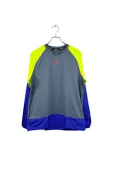 デザインGOOD Nike ナイキ 長袖Tシャツ プリント マルチカラー リップストップ 速乾性 メンズ サイズ M ネ 衣A