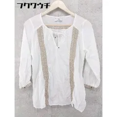 ◇ URBAN RESEARCH Sonny Label サニーレーベル 刺繍 長袖 ブラウス サイズF ホワイト レディース 【中古】 【1002802100376】