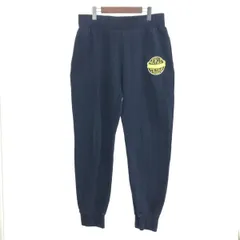 STUSSY ステューシー スウェットパンツ サイズ:L ロゴプリント/裏起毛 orld Stussy Tribe   ネイビー メンズ / 241013001038