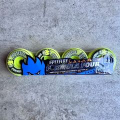 【ウィール】FORMULA FOUR ”Conical Full” 58mm 99DURO "NEON YELLOW"【SPIT FIRE】スピットファイヤー