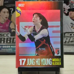 チョン ホヨン サインカード シルバー Prizm Kリーグ 40周年カード