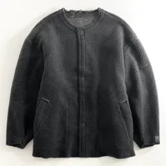 68g26 N.HOOLYWOOD エヌハリウッド ノーカラー リバーシブルコート フリースジャケット アウター 2212-C005-006 40 グレーのサムネイル