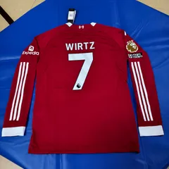 25-26 リバプールfc  ユニフォーム サッカー・フットサル  長袖  7番 WIRTZ フロリアン・ヴィルツ