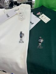 STEER steer ステア⚫︎半袖　Tシャツ　ワンポイント　USAコットン　ホワイト　グリーン　M L XL