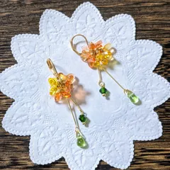 アーツ＆サイエンスで購入 プフッツェ 金木犀 ピアス 18K