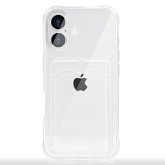 【新着商品】アイフォン16 対応 対応 ワイヤレス充電対応 すり傷防止 プラス 耐久 黄変防止 軽量 携帯電話 薄型 ストラップホール付き ソフト TPU カバー カード収納 透明 クリアケース Plus (クリア) iPhone16 スマホケース JOOBO