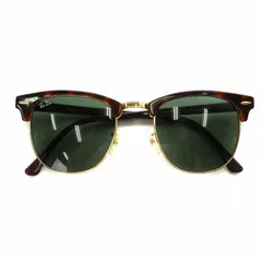 レイバン RAY BAN クラブマスター CLUBMASTER サングラス 眼鏡 メタルフレーム プラスチック ウェリントン べっ甲柄 51□21 茶 ブラウン 緑 グリーン ゴールド色 RB3016 W0366 /NW27