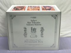 【箱イタミ有】Fate/stay night ～15th Celebration Project～ セイバー 遠坂凛 間桐桜 ～15th Celebration Dress Ver. ～Premium Box  1/7 ABS＆PVC製塗装済み完成品 707