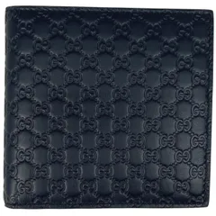 グッチ GUCCI マイクログッチシマ 二つ折り 財布 シグネチャー