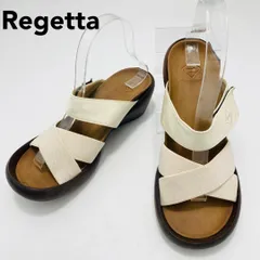 Re:getA サンダル コンフォート クロス M ホワイト リゲッタ レディース hws02146