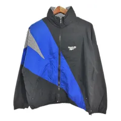 90年代 Reebok リーボック ナイロン トラックジャケット スポーツ ブラック (メンズ M) 中古 古着 S9158