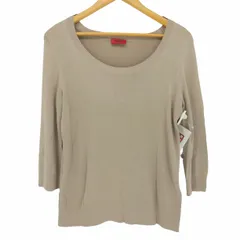 ヒューゴボス HUGO BOSS ニット カットソー 長袖 Uネック ニットソー レディース import：S のサムネイル
