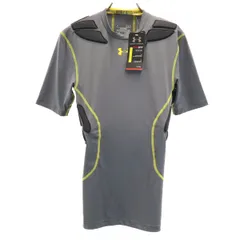 未使用 UNDER ARMOUR アンダーアーマー サッカー 半袖 アーマーライトステルスインパクト ウェア SM グレー メンズ 古着