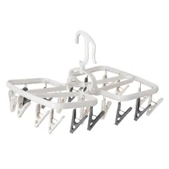 新品 ダイヤ フランドリー 洗濯ハンガー つけかえ小物干し分け角ハンガー 20ピンチ 横33.5cm×縦33.5cm×高さ24.5cm 物干し 衣類に合わせた3種洗濯バサミ Daiya FLaundry 058129