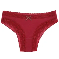 ブラジリアンショーツ 綿 ショーツ 美尻 Tバック ハーフバック シンプル カワイイ ストレッチ レース リボン 無地 下着 M L LL 黒 赤 緑 青 rt-018