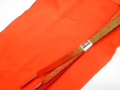 【一輝堂】リサイクル着物 和装小物 帯締め 帯揚げ セット 帯締 帯揚 高麗 金糸  25w07-9059