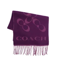 【限定カラー】コーチ COACH マフラー ストール CO100317-604 レディース メンズ オックスブラッド パープル 紫 マフラー