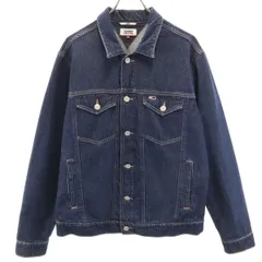 TOMMY JEANS トミージーンズ デニムジャケット L ネイビー ジージャン メンズ 古着