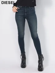 DIESEL (ディーゼル) スーパースキニー ジーンズ デニム パンツ DSLA0359709J11 レディース (ネイビー)