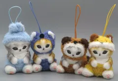 【中古】キーホルダー 全4種セット にゃんぱんつ! マスコットぬいぐるみ 「mofusand」