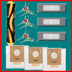 【在庫処分】エコバックス 消耗品 DEEBOT OZMO 920/ T8/ N7/N8+/N10 PLUS 交換用消耗品アクセサリーキット ロボット掃除機 消耗品 N8 PRO T8+ T8 AIVI フィルター T9 N8 PRO+ 紙パック ブラシ ロボッのサムネイル