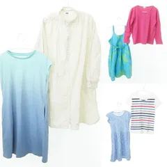 アー・ヴェ･ヴェ ミッシェルクラン a.v.v ユニクロ UNIQLO 他 130-140cm 6点セット おまとめ 子ども服 女の子 ワンピース トップス シャツ マルチカラー