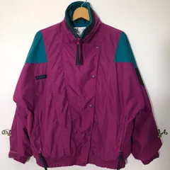 Columbia コロンビア Rodial Sleeve ナイロンジャケット スキー スノーボード ジャケット リブ袖 90's タイワン製 レディース 1990年代 パープル グリーン ブラック