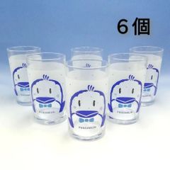 【まとめ買い対象外】アデリア　ADERIA　GLASS　動物村　ペンギン　 タンブラー　グラス　コップ　６個セット　新品未使用