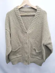 ◇ ⊇ select MOCA セレクト モカ オーバーサイズ 長袖 ニット カーディガン サイズＦ オリーブ系 レディース E  【1507010013178】