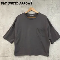 B&Y UNITEDARROWS ドルマンスリーブ 6分袖 ポケット Tシャツ　★ 市■